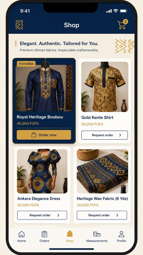 Illustration of the future KOUTIVO online shop